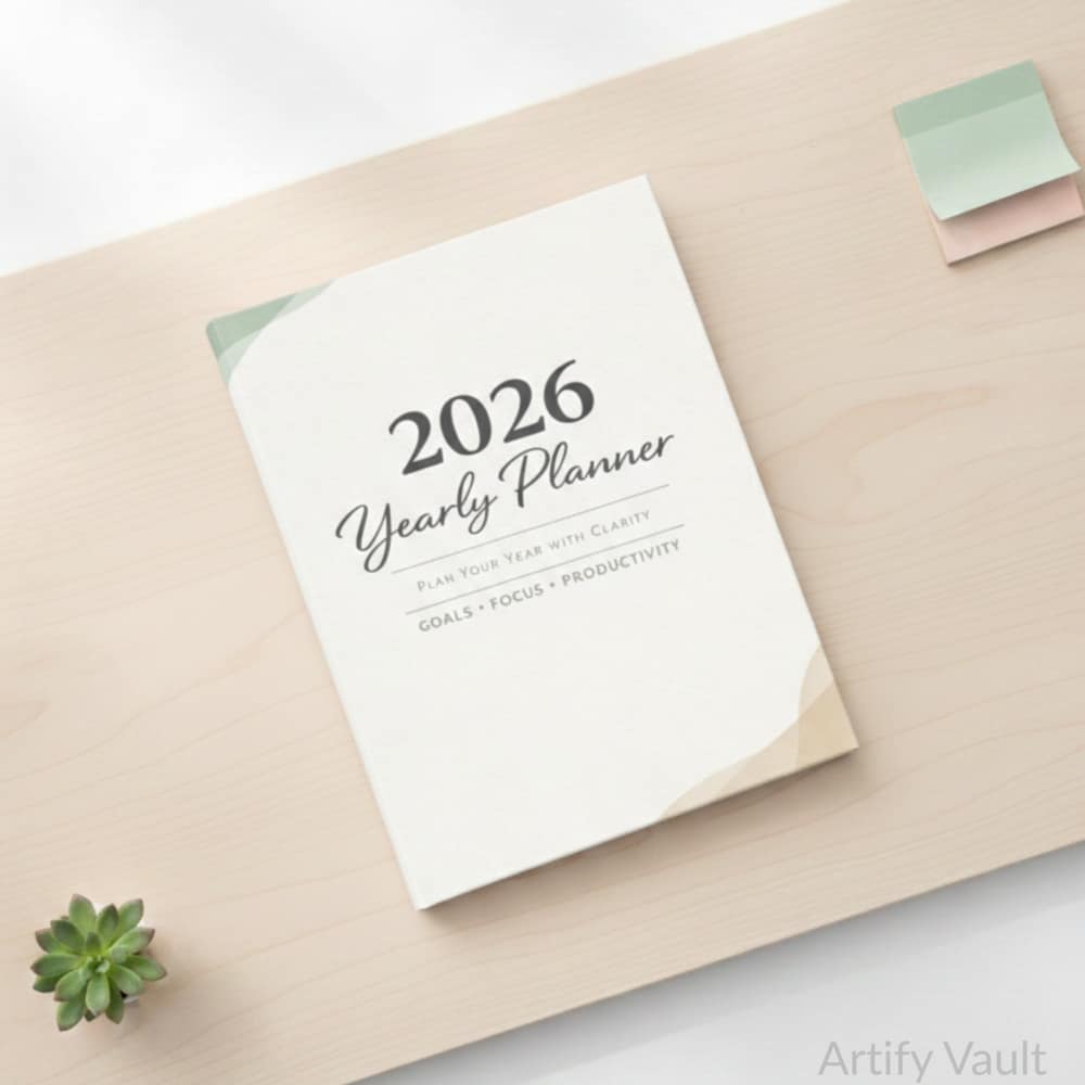 2026 Printable Planner – Minimalist Yearly & Monthly Goal Planner PDF (A4/A5) - Image 2