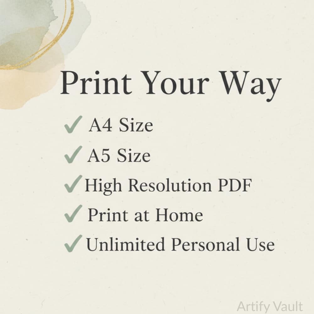 2026 Printable Planner – Minimalist Yearly & Monthly Goal Planner PDF (A4/A5) - Image 5