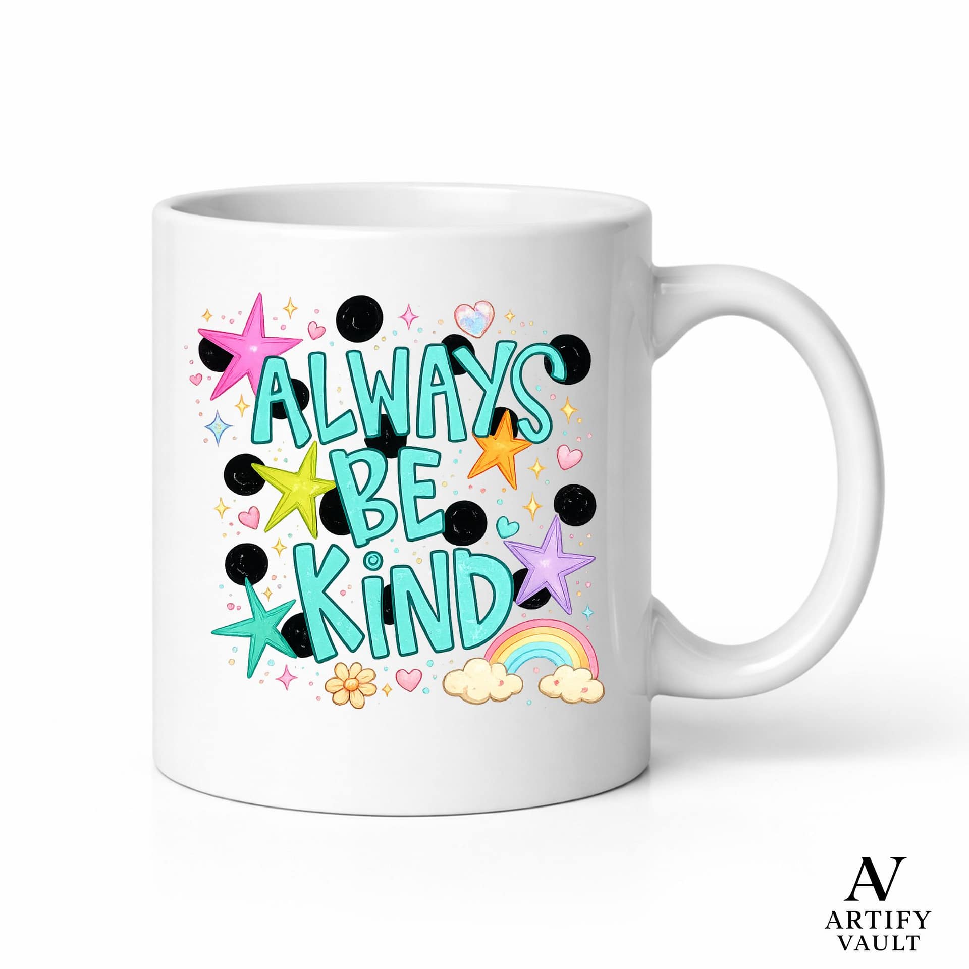 Always Be Kind PNG girly sublimation design with transparent background