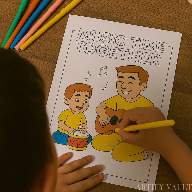 Father’s Day coloring pages printable PDF for kids ages 4 to 9
